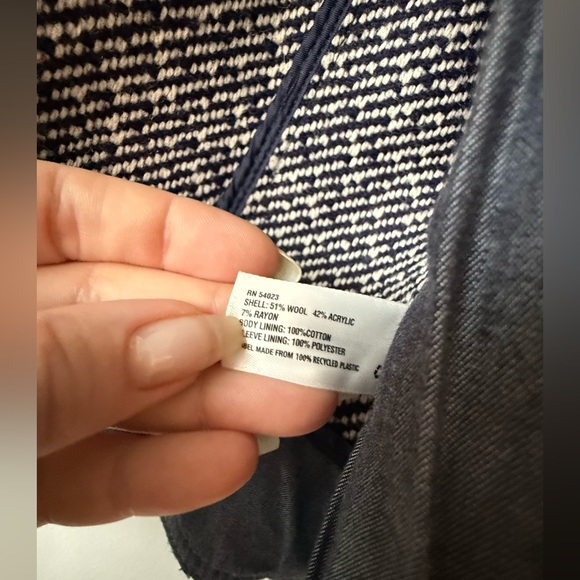 Gap Moto Wool blend blazer size medium - Picture 5 of 6